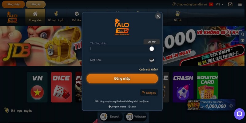 Đăng nhập Alo789 chỉ với 3 bước đơn giản 