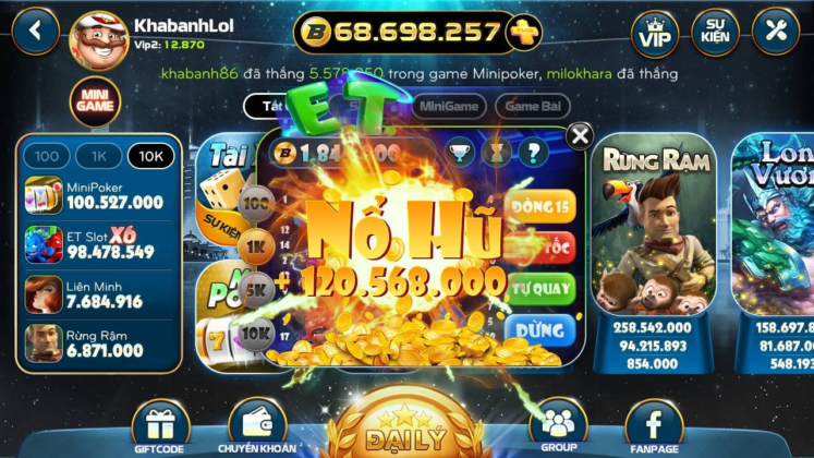 Nổ hũ tài xỉu